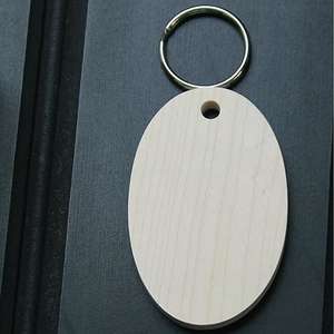 Dalescraft sycamore oval key fob for pyrography