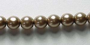 4mm Czech Glass Pearl in Cocoa