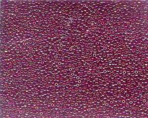 Miyuki Seed Beads 15/0 in Berry/Gold Trans. Rainbow