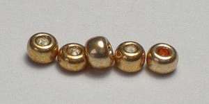 Miyuki Seed Beads 15/0 in Gold Galvanised