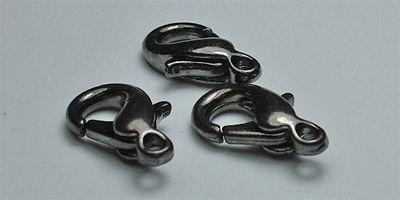 12mm Lobster Trigger Clasp in Black Plate