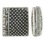 9x10x14mm Book Bead - Silver Plated