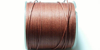 0.5mm Waxed Cord - Brown
