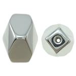 16x22x15mm Faceted Acrylic Nugget - Silver