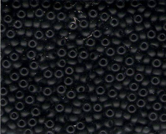 Miyuki Seed Beads 6/0 in Black Opaque Matte