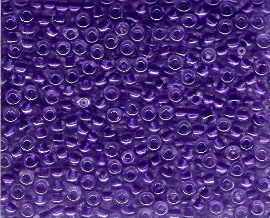 Miyuki Seed Beads 6/0 in Clear/Dark Purple (ICL)