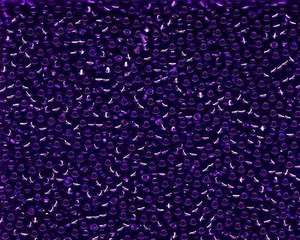 Miyuki Seed Beads 11/0 in Purple Trans. Silver Lined