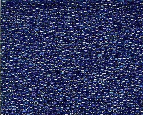 Miyuki Seed Beads 11/0 in Blue Lined Purple with AB Finish