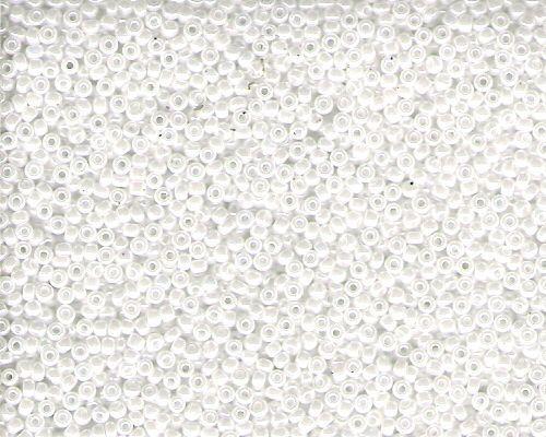 Miyuki Seed Beads 11/0 in White Opaque Lustre