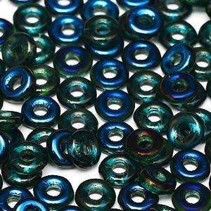 2x4mm O Bead in Emerald Azuro