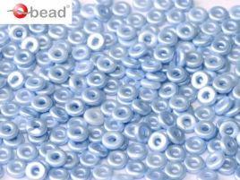 2x4mm O Bead in Pastel Light Sapphire