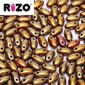 2.5x6mm Rizo Bead in Metallic Mix
