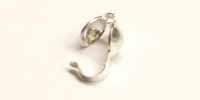 3.5mm Calotte with 1mm Hole in Sterling Silver