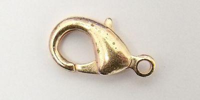 15mm Lobster Trigger Clasp in Bright Copper Plate