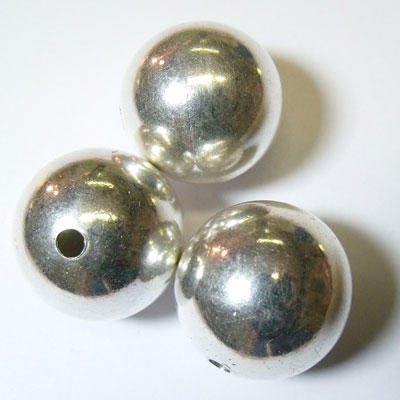 24mm Silver Plated Copper Round