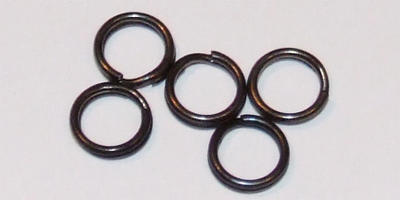 5mm Split Ring in Black Plate
