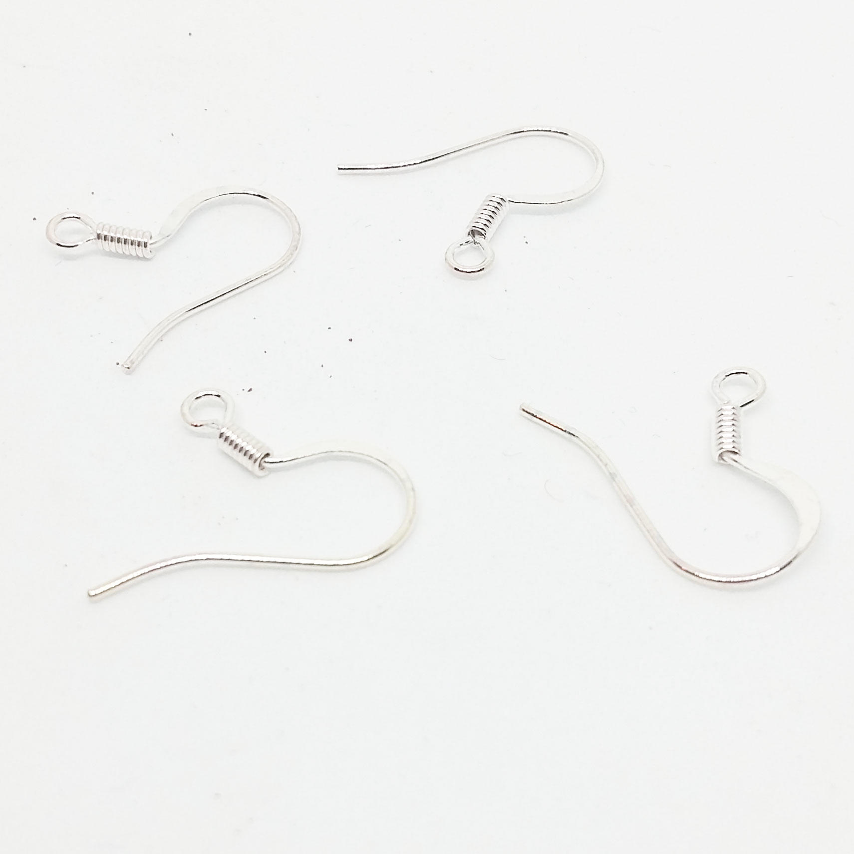 Earwire with Coil - Silver Plated