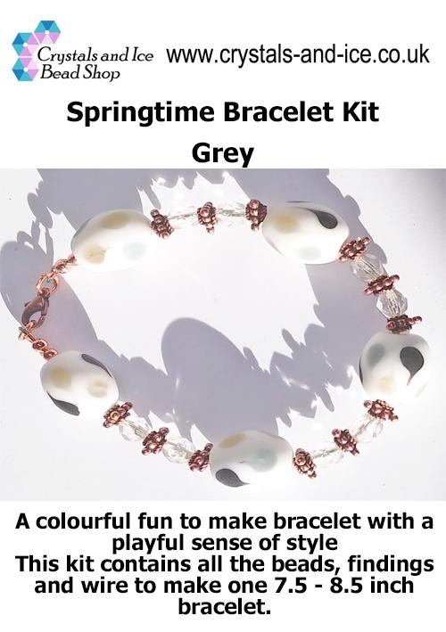 Springtime Bracelet Kit - Grey