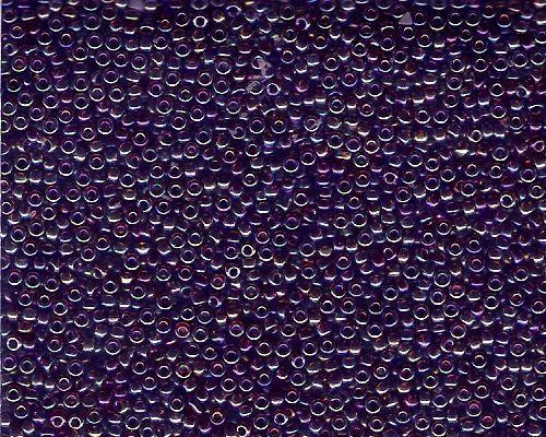 Miyuki Seed Beads 11/0 in Purple/Amber Transparent AB
