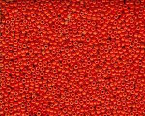 Miyuki Seed Beads 11/0 in Dark Orange Opaque