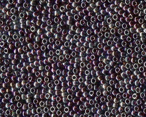 Miyuki Seed Beads 8/0 in Purple/Amber Trans. AB