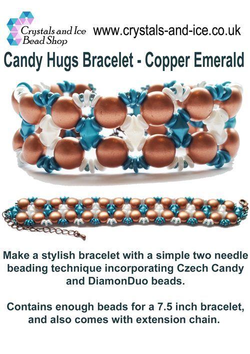 Candy Hugs Bracelet Kit - Copper Emerald