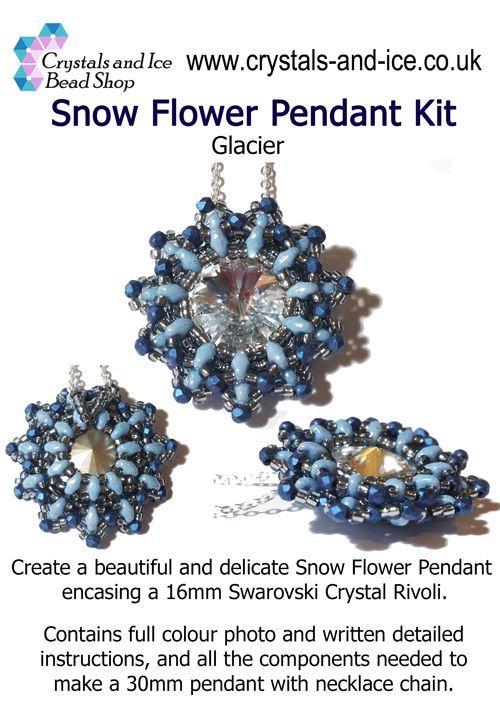 Snow Flower Pendant Kit - Glacier