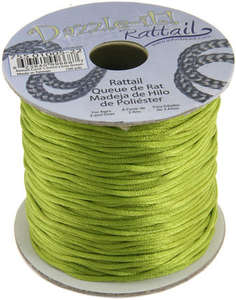 1.5mm Rattail Cord - Lime Green
