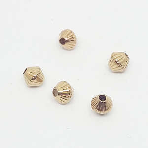 5mm Fluted Hogan - Gold Plated