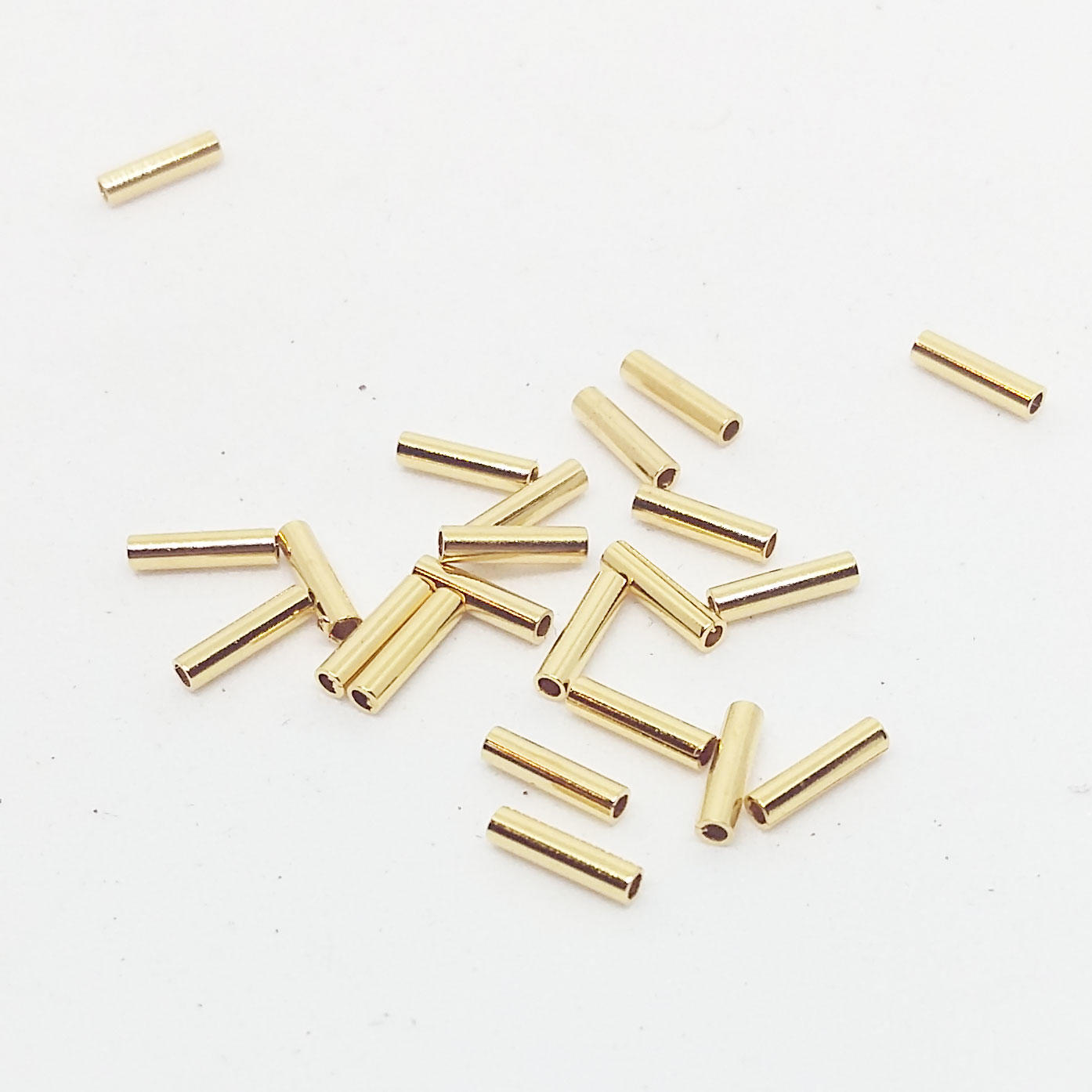 5mm Plain Heishi Beads - Gold Plated