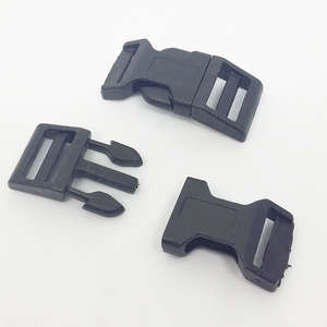 40x20x7mm Plastic Side Release Buckle - Black