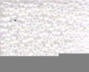 Miyuki Seed Beads 6/0 in White Opaque Lustre