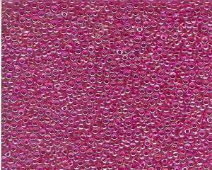 Miyuki Seed Beads 11/0 in Fuchsia/Gold Rainbow