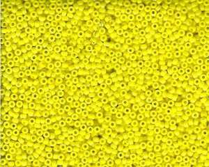 Miyuki Seed Beads 11/0 in Yellow Opaque Lustre