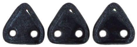 Czech Mates Two Hole 6mm Triangle in Hematite