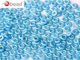 2x4mm O Bead in Pastel Turquoise