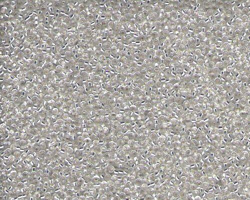 Miyuki Seed Beads 15/0 in Clear Trans. Silver Lined