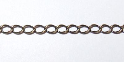 2.8mm Curb Chain in Antique Brass