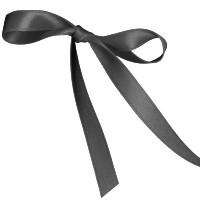11mm Double Satin Safisa Ribbon in Pewter