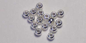 2.5mm Round - Silver Plated