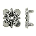 2 Hole Flower Spacer - Silver Plated