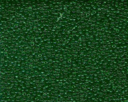 Miyuki Seed Beads 11/0 in Dark Green Transparent