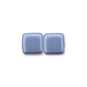 6mm Czech Mates Two Hole Tile in Pastel Sapphire