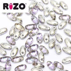 2.5x6mm Rizo Bead in Light Vitrail