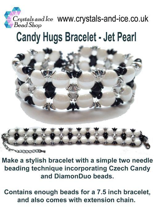 Candy Hugs Bracelet Kit - Jet Pearl