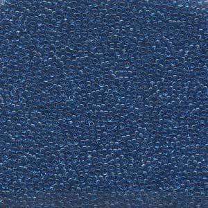 Miyuki Seed Beads 15/0 in Dark Turquoise Blue Transparent