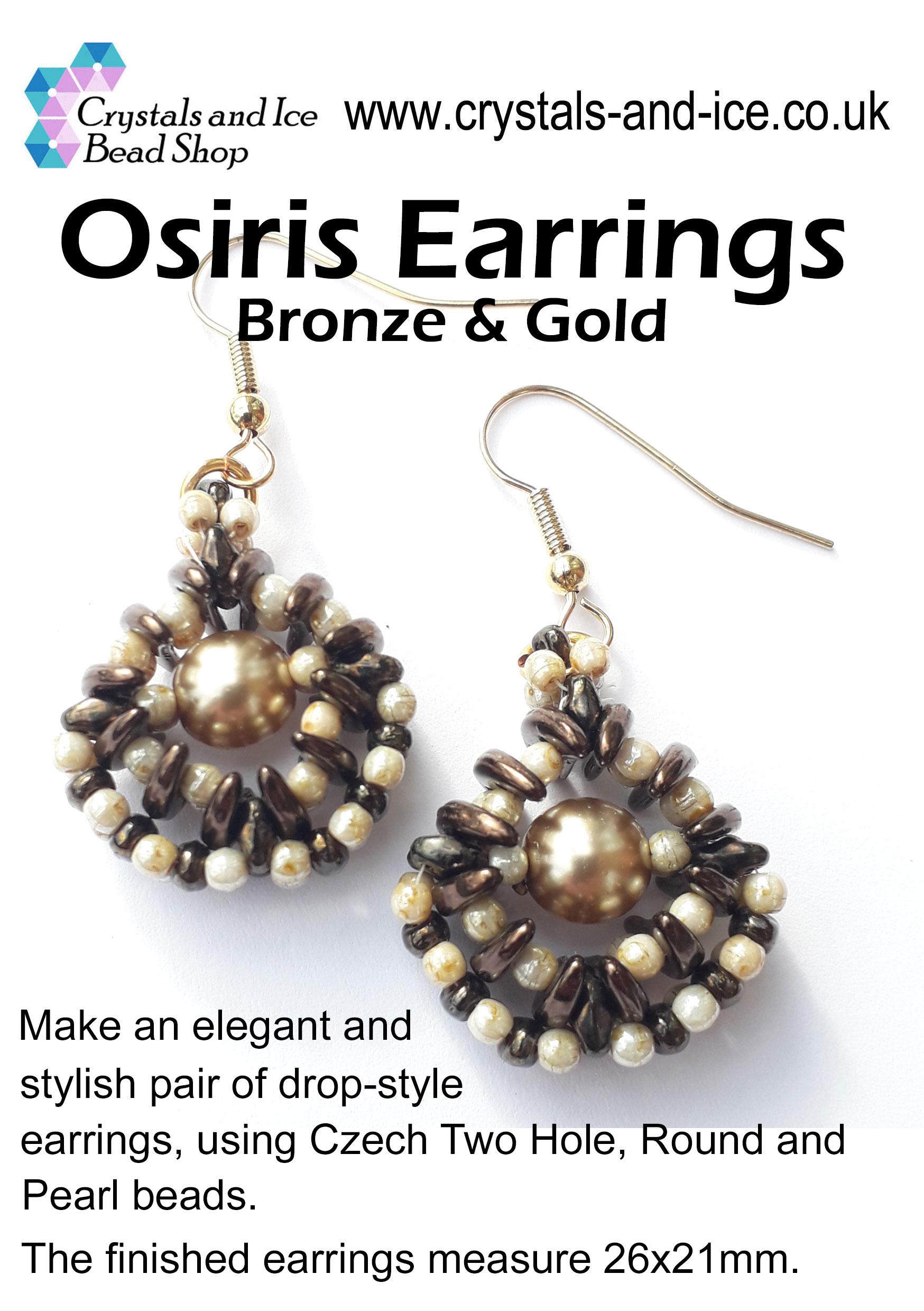 Osiris Earrings Kit - Bronze and Gold