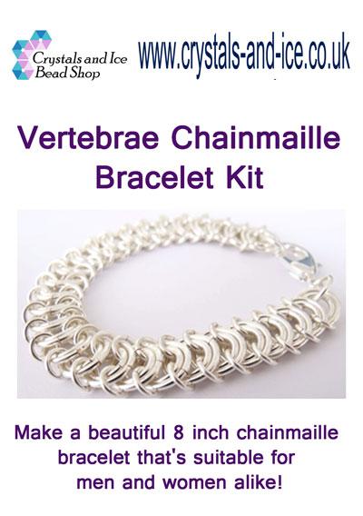 Vertebrae Weave Chainmaille Bracelet Kit - Gold Plate