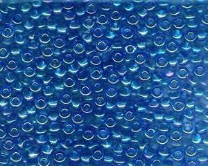 Miyuki Seed Beads 6/0 in Sapphire Blue Trans. AB