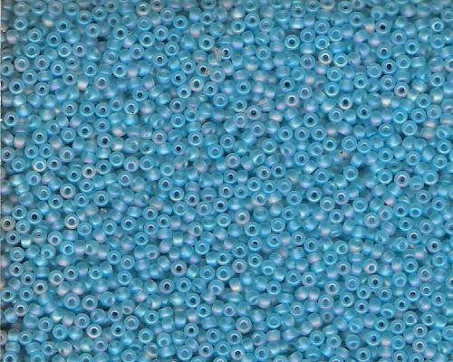 Miyuki Seed Beads 11/0 in Blue Topaz Trans. Matte AB
